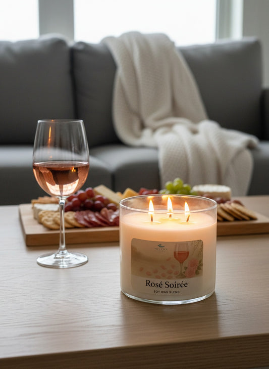 The rose’ soirée’ - 3 Wick candle