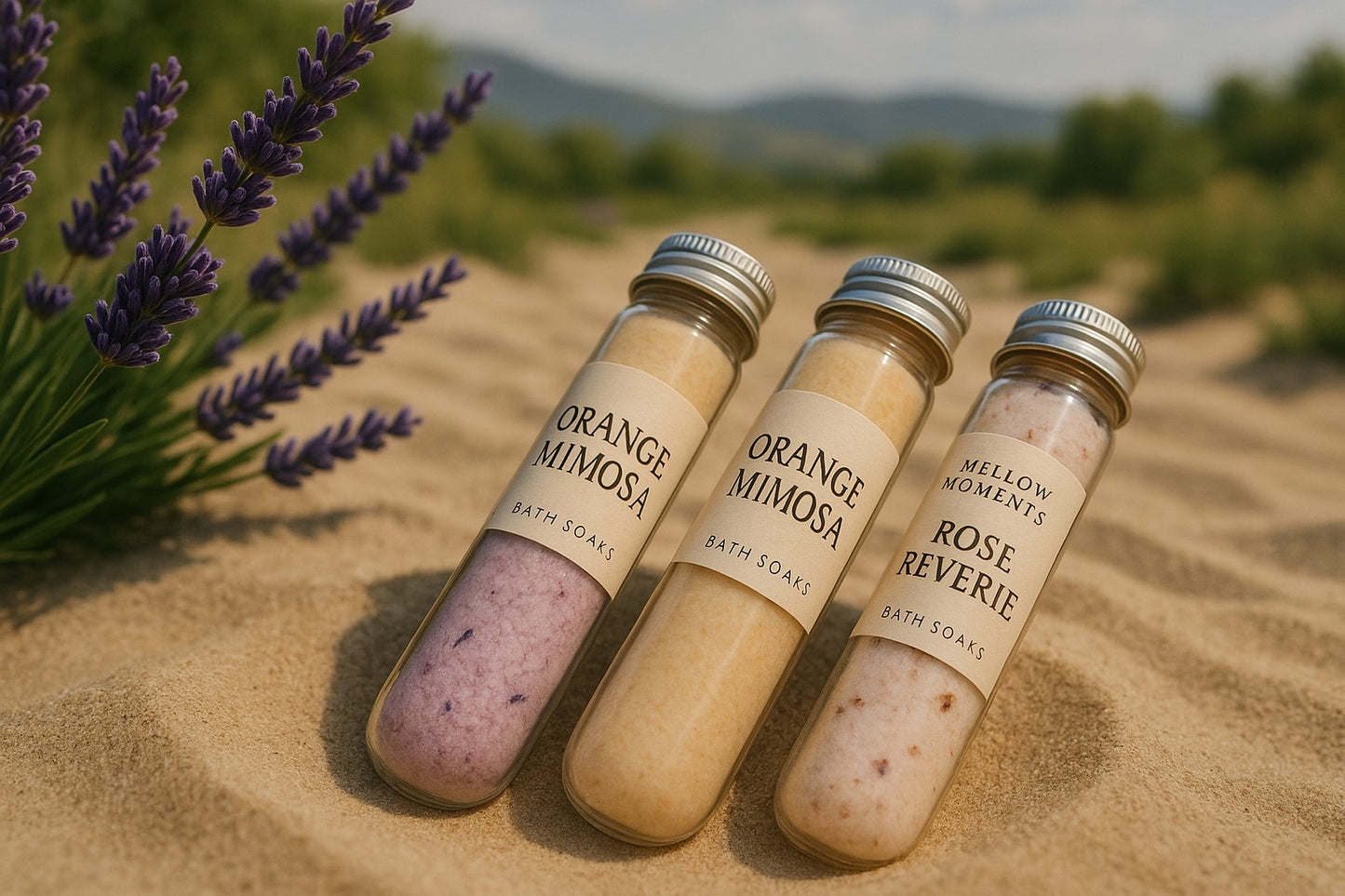 3 Bath Soaks for $10 (Lavender, Orange, Rose)