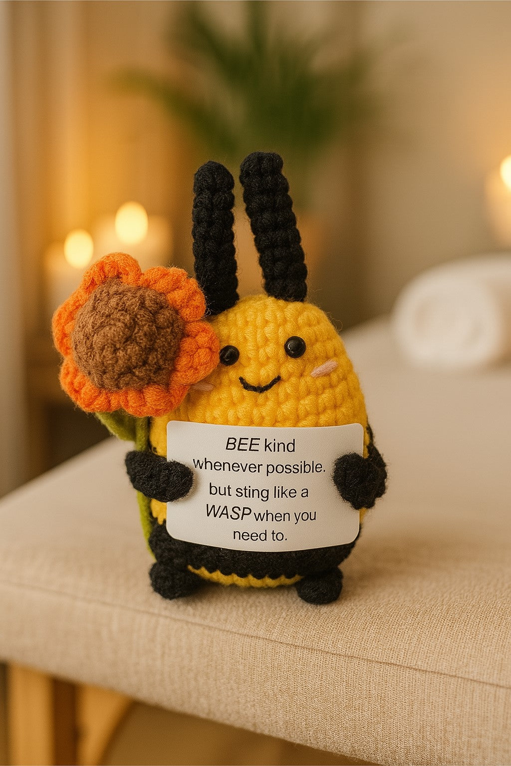 Bee with Flower Self Care Pet